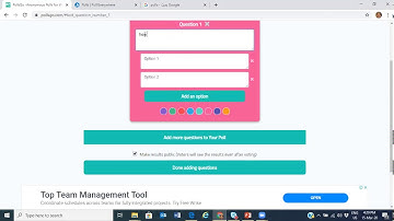 Create a poll for your virtual classroom