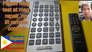 Paano  mag  test at repair  ng IR remote control /DIY Electronic Technibian Study s15