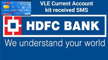 HDFC Bank Csp welcome kit received SMS|CSC VLE बैंक मित्रा के HDFC kit देखें कैसे आता है