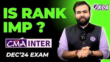 Will RANK in CMA Inter help me? URE SHOT strategy to score an ALL INDIA RANK#kcacademy.info #kcfying