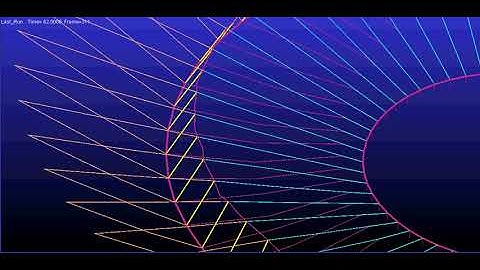 Local view of the dynamic simulation of a cable dome construction simulation