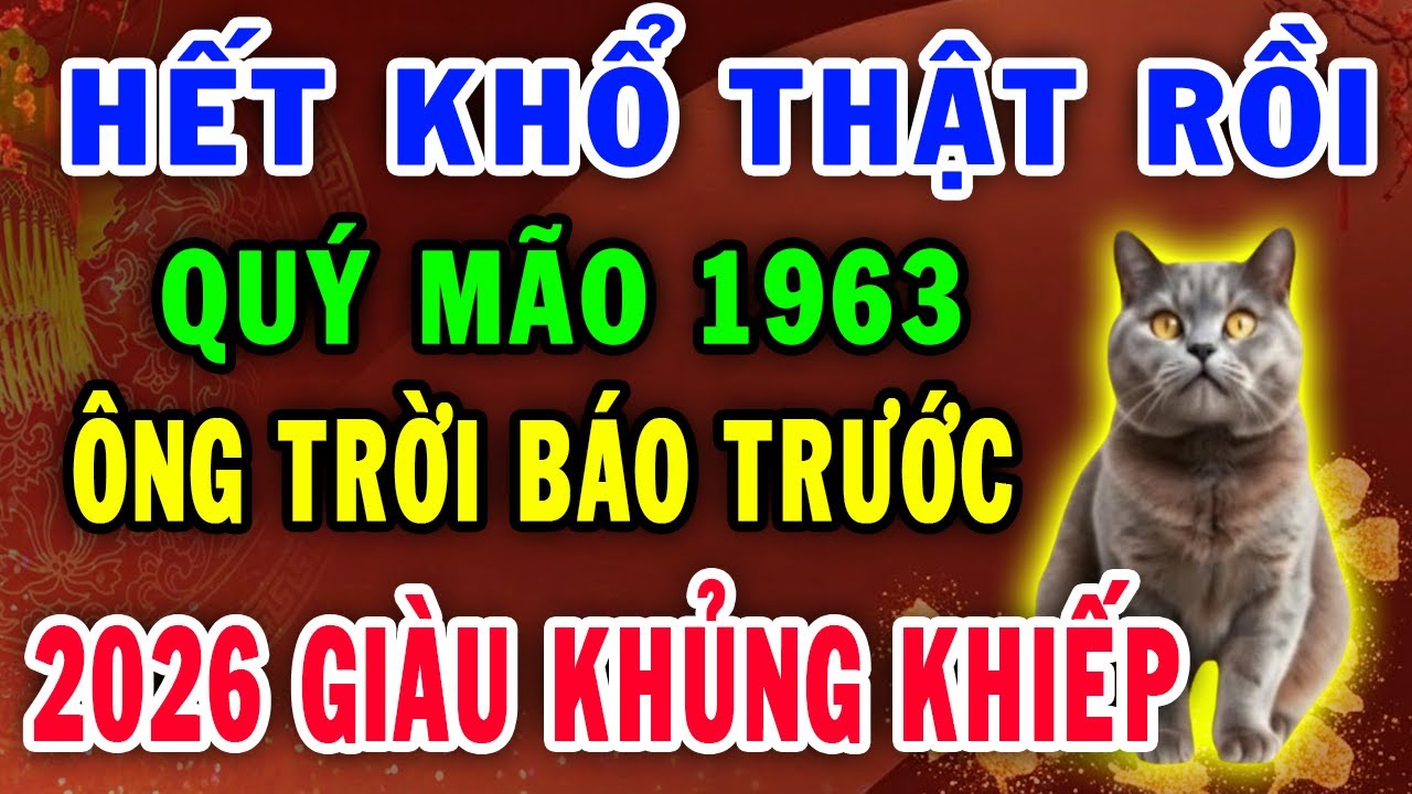Cảnh Báo Quý Mão 1963  5 Biến Lớn Tháng 12 Âm Đã An Bài – Qua Được Là Hậu Vận Đổi Số