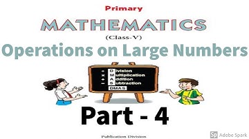 5th class DAV Maths chapter2 Part4 | Operations on Large Numbers | Worksheet 4