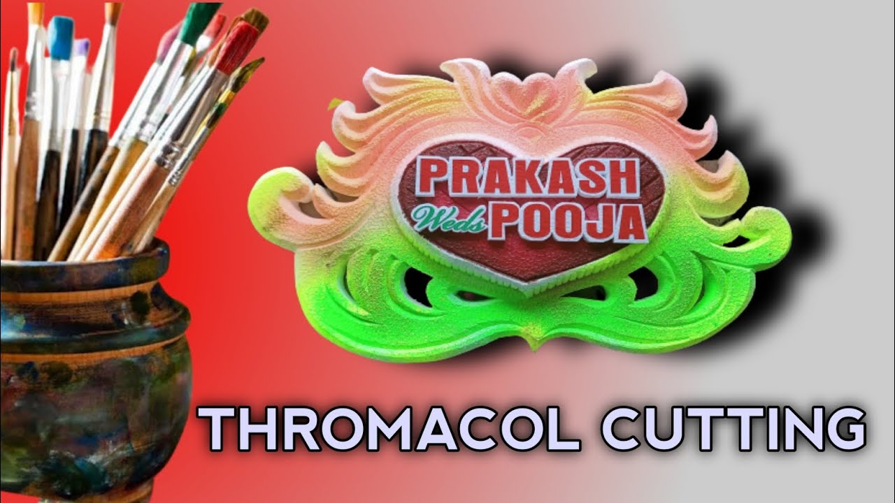 Thromacol cutting design#  Redium sticker work , Singboard &  all  types of painting