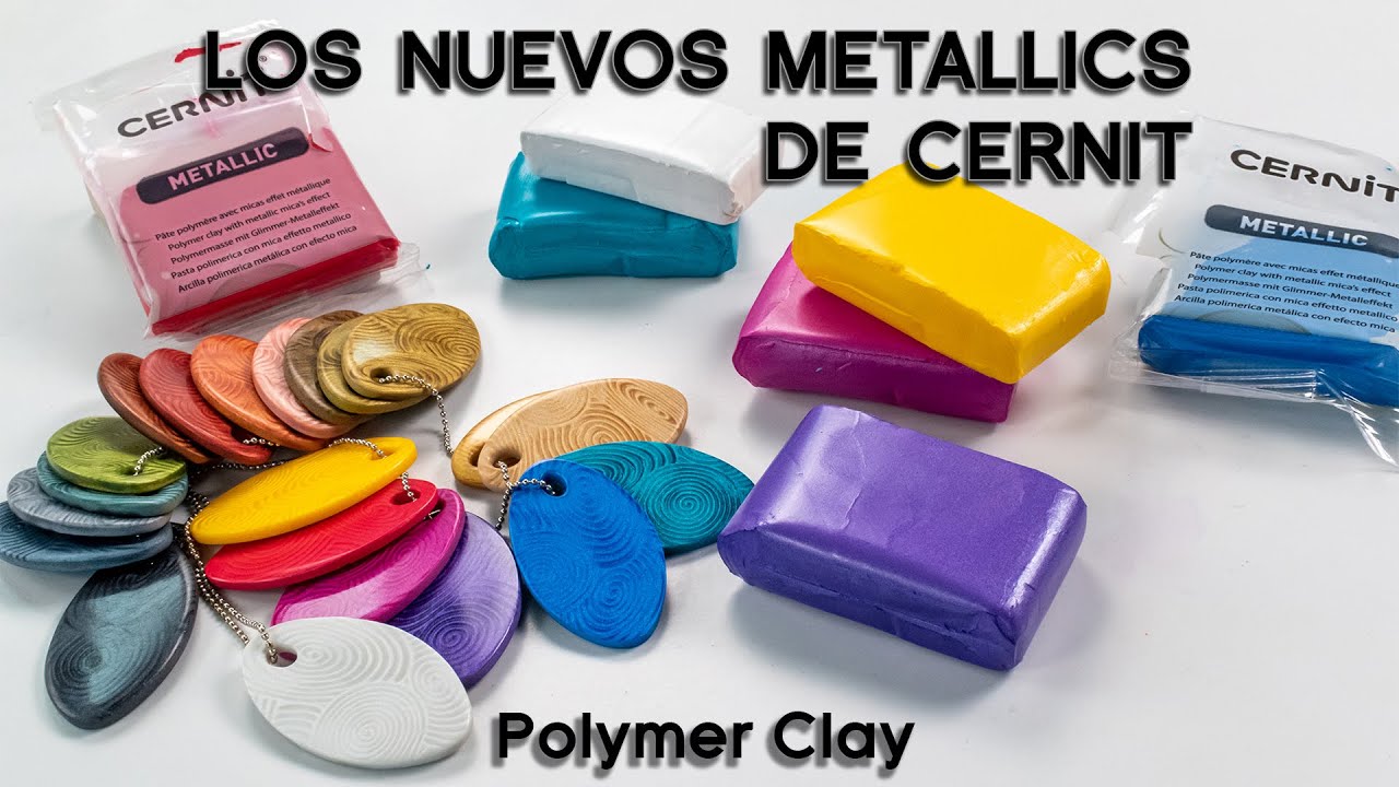 Cernit Metallics - New colours - Polymer clay tutorial [Sub]
