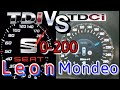 Seat leon fr 20 tdi 184 ps vs ford mondeo 20 tdci 210 ps  0200 race