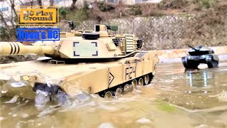 RC TANK Heng Long M1A2 Abrams VS Leopard 2A6 Operation Ice Valley