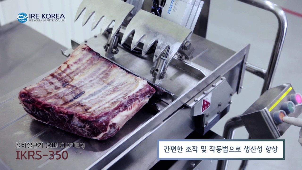 갈비절단기, 식품절단기, 육가공기계, 고속절단기 IKRS 350, (주)이레코리아