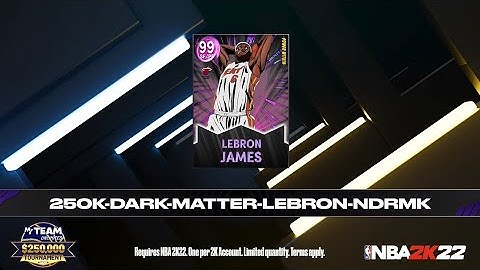 6 *FREE* DARK MATTER LOCKER CODES COMING NOW IN NBA 2K22 MYTEAM!! YOU DONT WANT TO MISS OUT!!