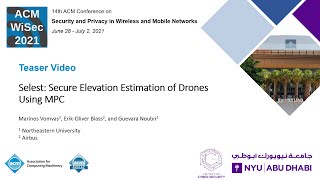 [Teaser] Selest: Secure Elevation Estimation of Drones Using MPC