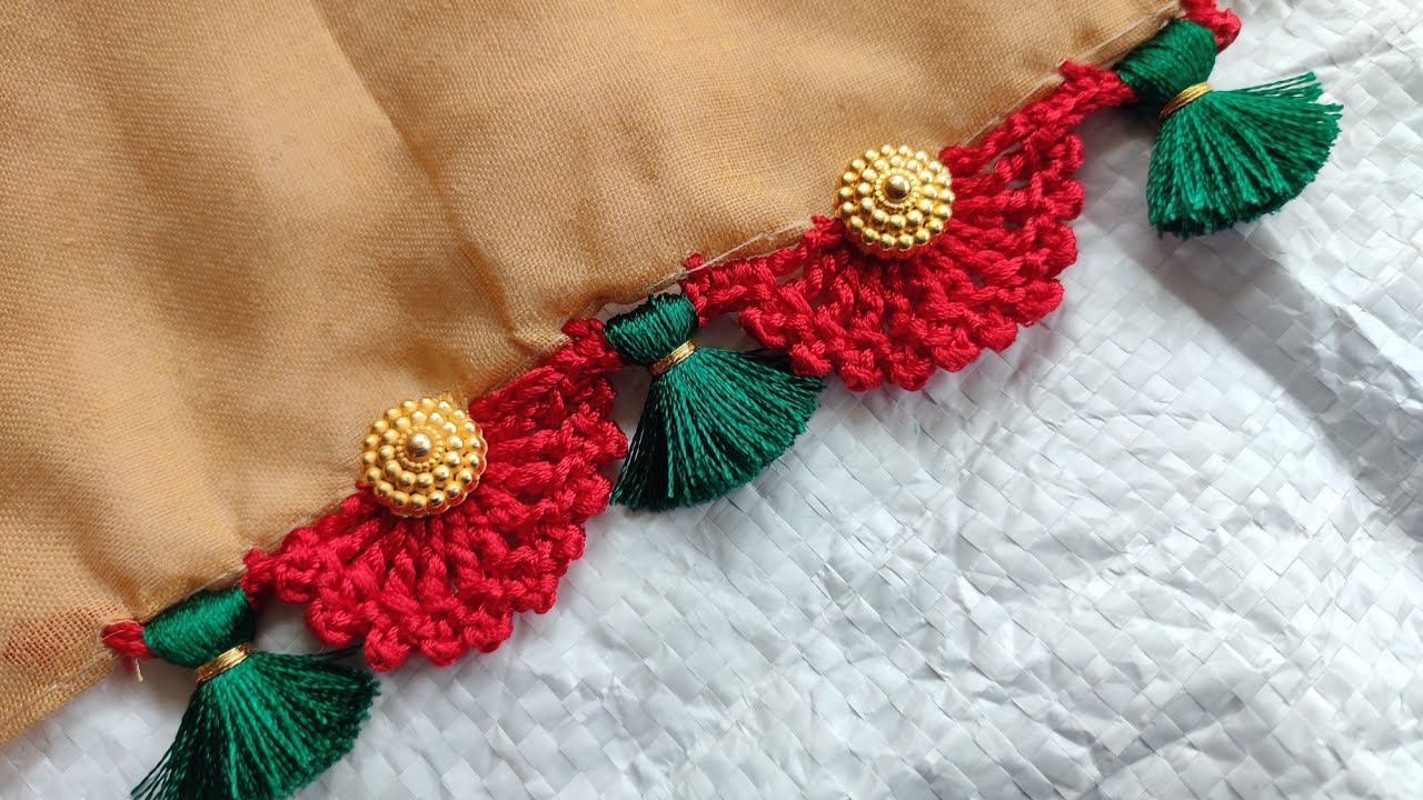 Easiest saree kuchu | Designer saree kuchu | grand saree kuchu ...