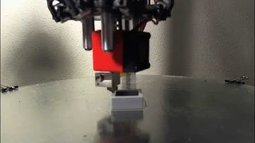 Rostock MAX with E3D Hotend - First Print