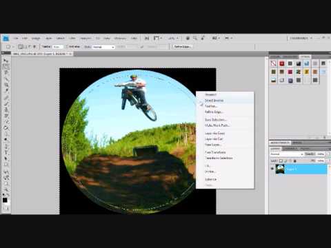 How to create the fish eye effect on Adobe photoshop CS