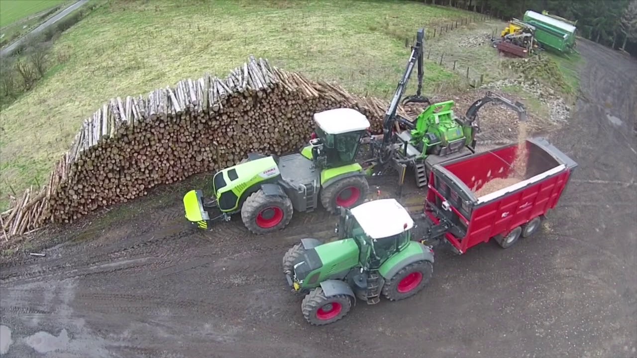 Claas Xerion 5000 & Heizohack HM14-860K Woodchipper