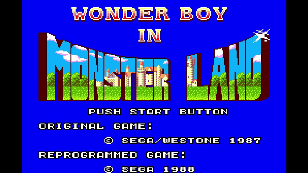 Wonder Boy in Monster Land. [SMS - Sega R&D 2, Westone]. (1987). "Speed Run" Play.