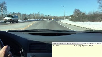 Lane Departure and Advance Curve Warning System (Rice Lake Test)