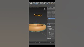SWEEP modifier in 3ds max #shorts #3dsmax #modifier #sweep #sweepprofile
