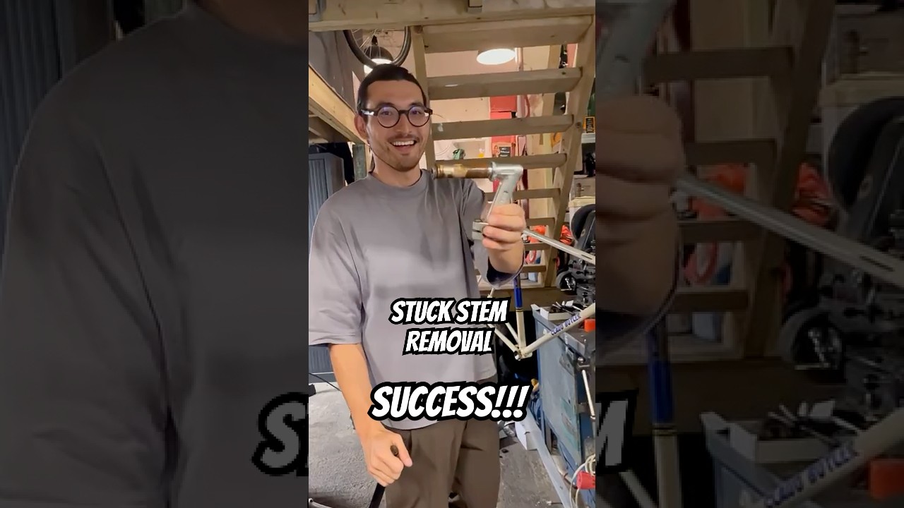Stubborn stuck bicycle stem removal!