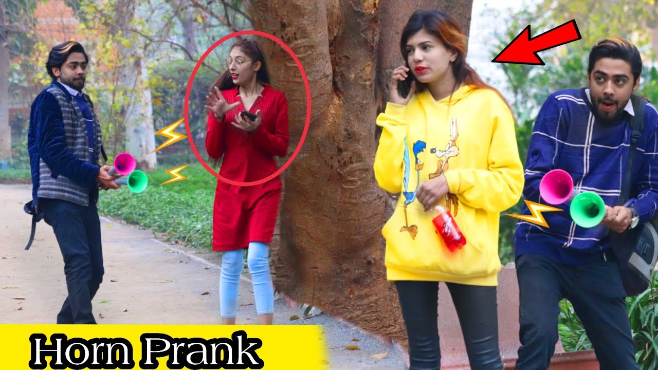 Funny Truck Horn Prank On Girls | BY AJ AHSAN |