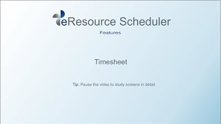 Information Timesheet - eResource Scheduler - Enbraun's Resource Planning Software Update