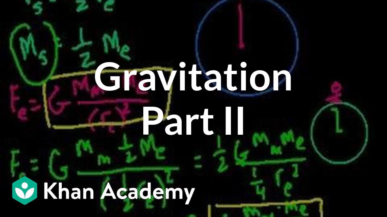 Gravitation Part 2 Video Khan Academy
