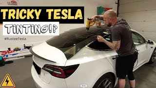 Why is it a PAIN to tint the rear glass on a Tesla Model 3? Modified EV #rusteetesla Pt 7 by ChargeheadsUK 277 views 10 months ago 9 minutes, 27 seconds