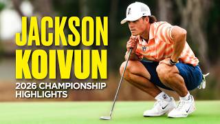 Jackson Koivun highlights from the 2026 NCAA golf championships