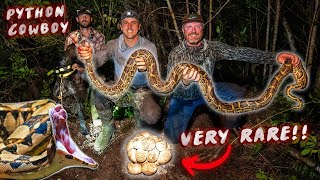 BITTEN by a GIANT SNAKE in the Everglades... Hunting w/ &quot;The Python Cowboy&quot; (Not Clickbait)