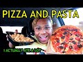 Pizza and Pasta Mukbang (I ACTUALLY ATE)