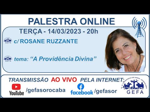 Assista: Palestra Online - c/ ROSANE RUZZANTE (14/03/2023)