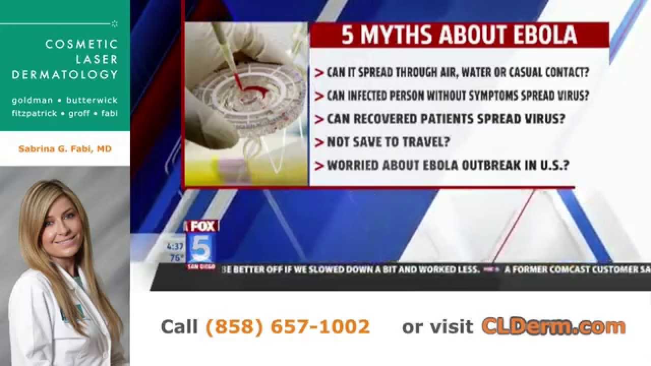 Banner for 5 Myths About Ebola with Dr. Fabi | CLDerm San Diego