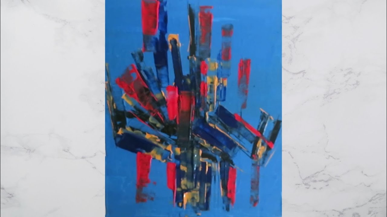 Watch Painting Tutorial | Sky Blue Background Black Abstract Palette Knife | Canvas Painting | Beginners on YouTube Watch Painting Tutorial | Sky Blue Background Black Abstract Palette Knife | Canvas Painting | Beginners on YouTube
