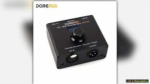 DOREMIDI LTCMIDI Timecode Sync MTC20 device to synchronize MIDI timecode and SMPTE LTC timecode Upg