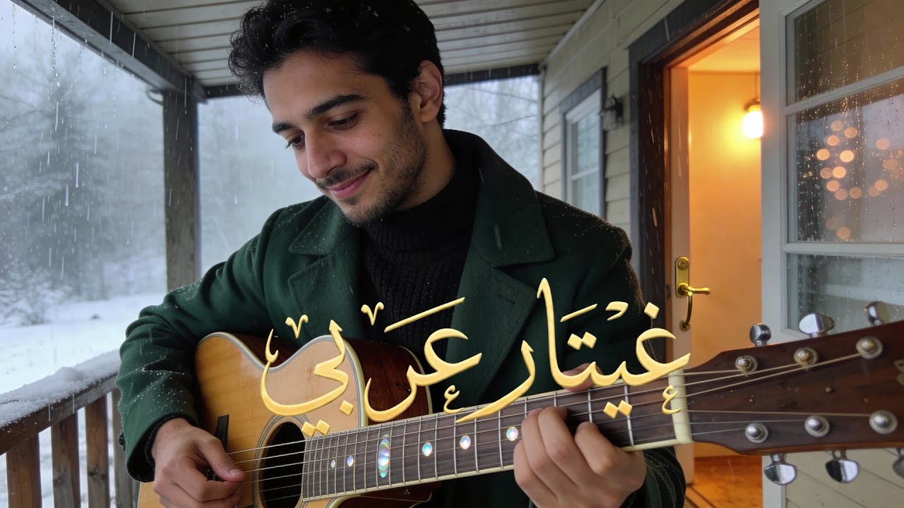 قهوة الشتاء ونغمات الجيتار: هدوء تام للدراسة والعمل العميق