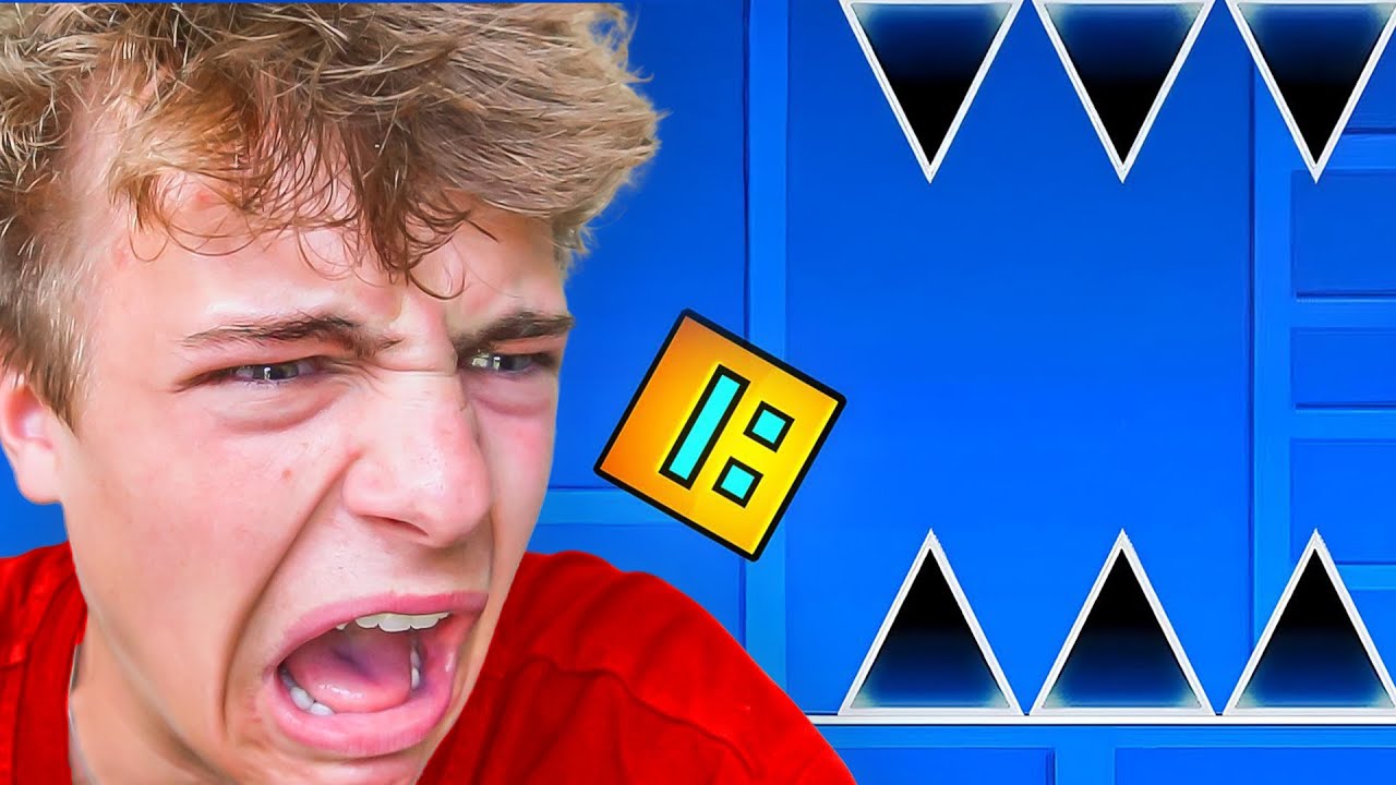 Playing Geometry Dash For The First Time... - YouTube