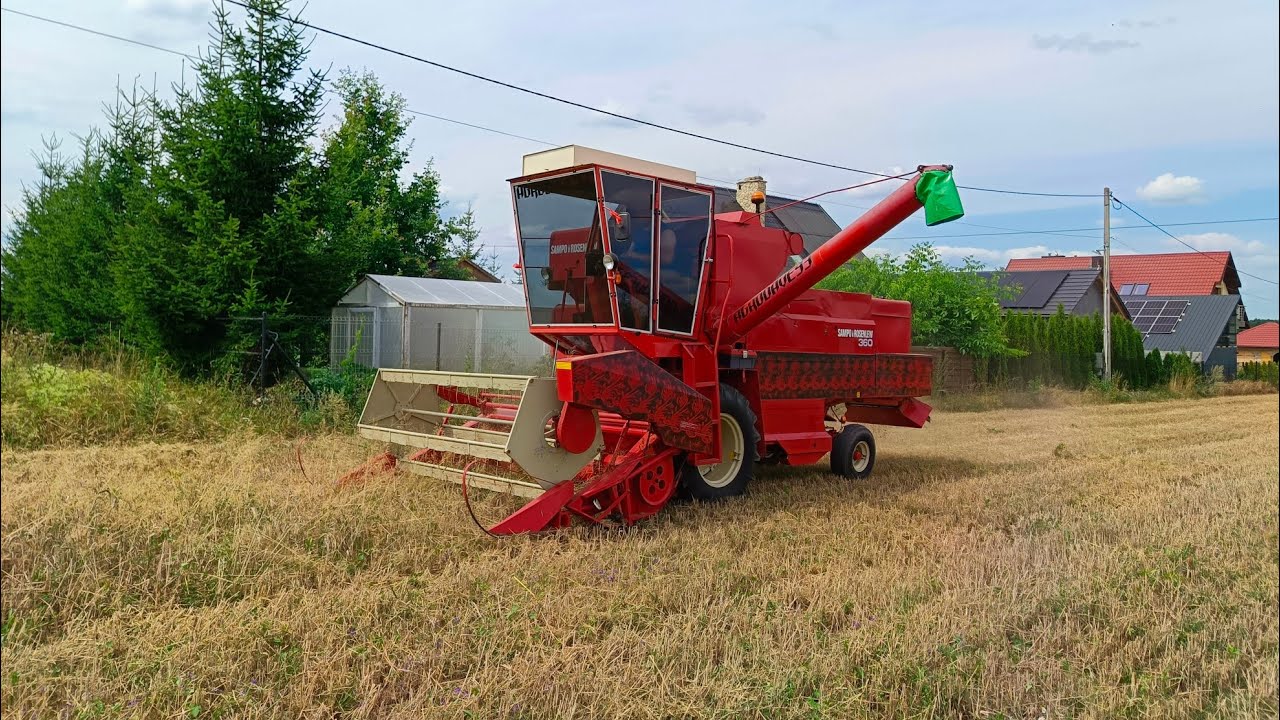 Sampo 360 z kabiną ukończone prezentacja i żniwa 2024r/jak się pracuje w kabinie/drobne poprawki