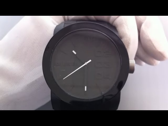 Men's Diesel Blackout Watch DZ1437 - YouTube