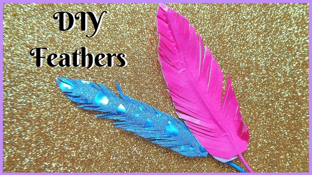 How to make Artificial Feathers at home easily, DIY Artificial Feathers