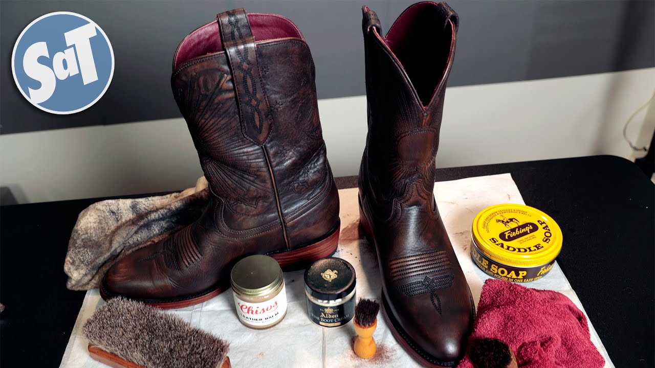 HOW TO: Clean Leather Cowboy Boots (or ANY leather item) with Leather Honey  