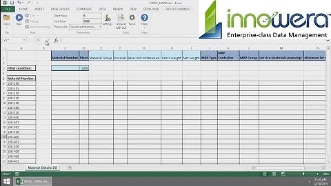 MARC and MARA Table Join From Excel