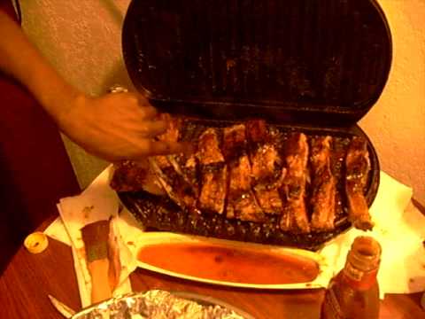 Ribs on ur George Foreman - Cookin w/Ms.Vybe!!!