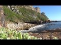Relaxing ocean waves video - gentle ocean waves breaking on a rocky shore - HD1080P