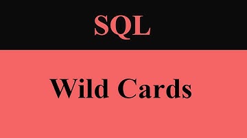 wild cards in sql | #sqlstarters