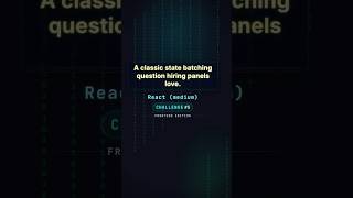 Classic setState batching question hiring panels love.😉 #oddcoding #react #quiz #interview #shorts