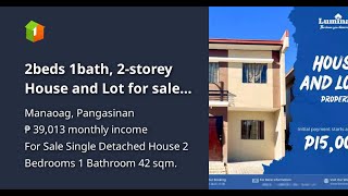 2beds 1bath, 2-storey House and Lot for sale in Manaoag Pangasinan 2beds 1bath, 2-storey House and Lot for sale in Manaoag Pangasinan