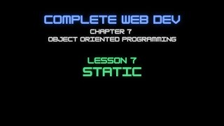 Web Dev 7 - 7 Static