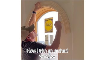 How I trim an arched window