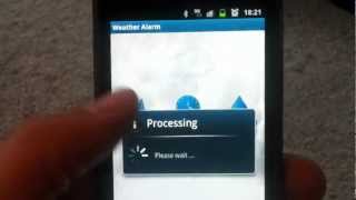Weather Alarm - Application screenshot 3