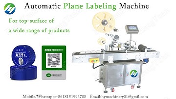 Automatic Plane Labeling Machine | Top Sided Label Applicator