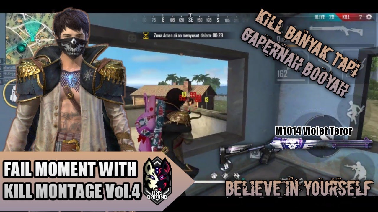 FREE FIRE Kill Banyak Tapi Gapernah BOOYAH | FAIL MOMENT ...